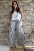 Frame Cotton Vintage Wash Barrel Pant Steel